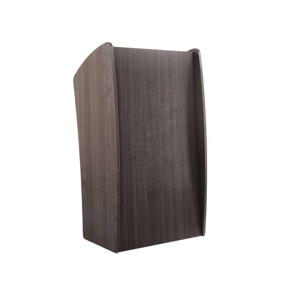 National Public Seating 611-RW Floor Lectern w/ (2) Shelves - 24" x 21" x 46", Laminate, Ribbonwood