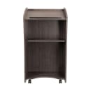 National Public Seating 611-RW Floor Lectern w/ (2) Shelves - 24" x 21" x 46", Laminate, Ribbonwood thumbnail 5