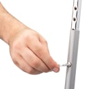 National Public Seating 6224H Round Backless Stool w/ Masonite Board Seat, Gray thumbnail 5