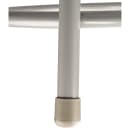 National Public Seating 6418 Round Backless Stool w/ Gray Vinyl Padded Seat, Gray thumbnail 5