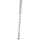 National Public Seating 6418H Round Backless Stool w/ Gray Vinyl Padded Seat, Gray thumbnail 6