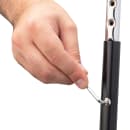 National Public Seating 6418H-10 Round Backless Stool w/ Black Vinyl Padded Seat, Black thumbnail 7