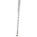 National Public Seating 6418HB Round Stool w/ Gray Vinyl Padded Back & Gray Vinyl Padded Seat, Gray thumbnail 9