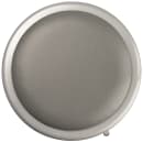 National Public Seating 6424 Round Backless Stool w/ Gray Vinyl Padded Seat, Gray thumbnail 3