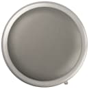 National Public Seating 6424B Round Stool w/ Gray Vinyl Padded Back & Gray Vinyl Padded Seat, Gray thumbnail 6