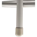 National Public Seating 6424B Round Stool w/ Gray Vinyl Padded Back & Gray Vinyl Padded Seat, Gray thumbnail 8