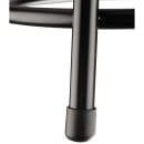 National Public Seating 6424B-10 Round Stool w/ Black Vinyl Padded Back & Black Vinyl Padded Seat, Black thumbnail 8