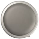 National Public Seating 6424H Round Backless Stool w/ Gray Vinyl Padded Seat, Gray thumbnail 3