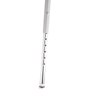 National Public Seating 6424H Round Backless Stool w/ Gray Vinyl Padded Seat, Gray thumbnail 6