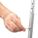 National Public Seating 6424H Round Backless Stool w/ Gray Vinyl Padded Seat, Gray thumbnail 7