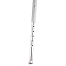 National Public Seating 6424HB Round Stool w/ Gray Vinyl Padded Back & Gray Vinyl Padded Seat, Gray thumbnail 9