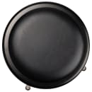 National Public Seating 6424HB-10 Round Stool w/ Black Vinyl Padded Back & Black Vinyl Padded Seat, Black thumbnail 6