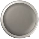 National Public Seating 6430B Round Stool w/ Gray Vinyl Padded Back & Gray Vinyl Padded Seat, Gray thumbnail 7