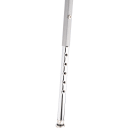 National Public Seating 6430H Round Backless Stool w/ Gray Vinyl Padded Seat, Gray thumbnail 6