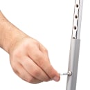 National Public Seating 6430HB Round Stool w/ Gray Vinyl Padded Back & Gray Vinyl Padded Seat, Gray thumbnail 10