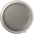 National Public Seating 6430HB Round Stool w/ Gray Vinyl Padded Back & Gray Vinyl Padded Seat, Gray thumbnail 6