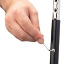 National Public Seating 6430HB-10 Round Stool w/ Black Vinyl Padded Back & Black Vinyl Padded Seat, Black thumbnail 10