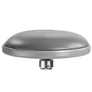 National Public Seating 6524H Round Backless Swivel Stool w/ Gray Vinyl Padded Seat, Gray thumbnail 3