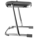 National Public Seating 6618 Backless Elephant Z Stool w/ Black Plastic Seat, Chrome thumbnail 4
