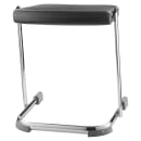 National Public Seating 6618 Backless Elephant Z Stool w/ Black Plastic Seat, Chrome thumbnail 5