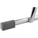 National Public Seating 6618 Backless Elephant Z Stool w/ Black Plastic Seat, Chrome thumbnail 7