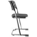 National Public Seating 6618B Elephant Z Stool w/ Black Plastic Back & Black Plastic Seat,  Chrome thumbnail 5