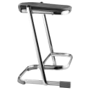 National Public Seating 6622 Backless Elephant Z Stool w/ Black Plastic Seat, Chrome thumbnail 4