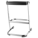 National Public Seating 6624 Backless Elephant Z Stool w/ Black Plastic Seat, Chrome thumbnail 5
