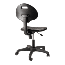 National Public Seating 6716HB Swivel Task Chair w/ Low Back & Polyurethane Seat, Black thumbnail 2