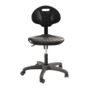 National Public Seating 6716HB Swivel Task Chair w/ Low Back & Polyurethane Seat, Black thumbnail 4