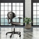 National Public Seating 6716HB-A Swivel Task Chair w/ Low Back & Polyurethane Seat, Black thumbnail 10