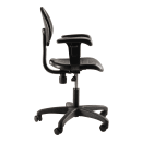 National Public Seating 6716HB-A Swivel Task Chair w/ Low Back & Polyurethane Seat, Black thumbnail 2