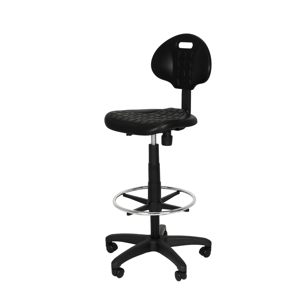 National Public Seating 6722HB Swivel Task Chair w/ Low Back & Polyurethane Seat, Black
