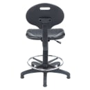 National Public Seating 6722HB Swivel Task Chair w/ Low Back & Polyurethane Seat, Black thumbnail 5
