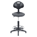 National Public Seating 6722HB Swivel Task Chair w/ Low Back & Polyurethane Seat, Black thumbnail 7