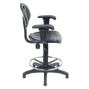 National Public Seating 6722HB-A Swivel Task Chair w/ Low Back & Polyurethane Seat, Black thumbnail 2