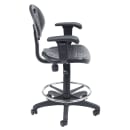 National Public Seating 6722HB-A Swivel Task Chair w/ Low Back & Polyurethane Seat, Black thumbnail 3