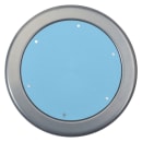 National Public Seating 6805-10 Round Backless Swivel Stool w/ Blueberry Steel Seat, Black thumbnail 3