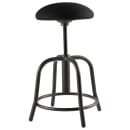 National Public Seating 6810S-10 Round Backless Swivel Stool w/ Black Fabric Cushion Seat, Black thumbnail 2