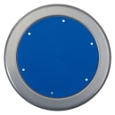 National Public Seating 6825-02 Round Backless Swivel Stool w/ Persian Blue Steel Seat, Gray thumbnail 3