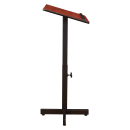 National Public Seating 70-CH Portable Lectern w/ Wild Cherry Laminate Top & Black Steel Frame - 20" x 18 1/4" x 44" thumbnail 2