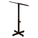 National Public Seating 70-CH Portable Lectern w/ Wild Cherry Laminate Top & Black Steel Frame - 20" x 18 1/4" x 44" thumbnail 3