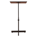 National Public Seating 70-CH Portable Lectern w/ Wild Cherry Laminate Top & Black Steel Frame - 20" x 18 1/4" x 44" thumbnail 4