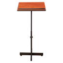 National Public Seating 70-CH Portable Lectern w/ Wild Cherry Laminate Top & Black Steel Frame - 20" x 18 1/4" x 44" thumbnail 5