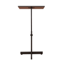 National Public Seating 70-MO Portable Lectern w/ Medium Oak Laminate Top & Black Steel Frame - 20" x 18 1/4" x 44" thumbnail 4