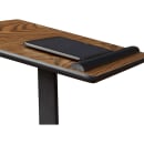 National Public Seating 70-MO Portable Lectern w/ Medium Oak Laminate Top & Black Steel Frame - 20" x 18 1/4" x 44" thumbnail 8