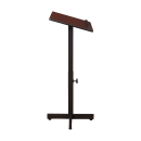 National Public Seating 70-MY Portable Lectern w/ Mahogany Laminate Top & Black Steel Frame - 20" x 18 1/4" x 44" thumbnail 2