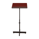National Public Seating 70-MY Portable Lectern w/ Mahogany Laminate Top & Black Steel Frame - 20" x 18 1/4" x 44" thumbnail 4