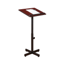 National Public Seating 70-MY Portable Lectern w/ Mahogany Laminate Top & Black Steel Frame - 20" x 18 1/4" x 44" thumbnail 5