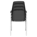 National Public Seating 8110 Stacking Chair w/ Black Plastic Back & Seat - Chrome Plated Frame thumbnail 6